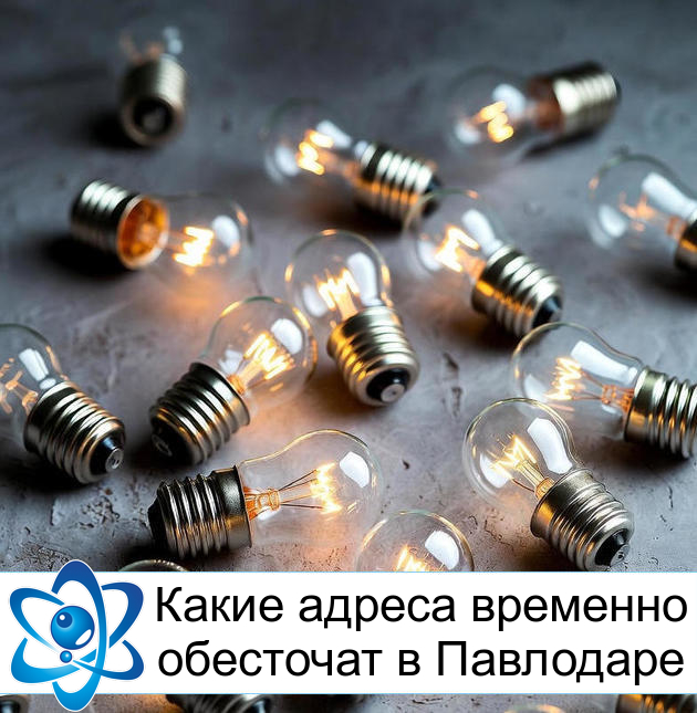 Какие адреса временно обесточат в Павлодаре