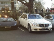 3 Mercedes, Lamborghini, Maybach       