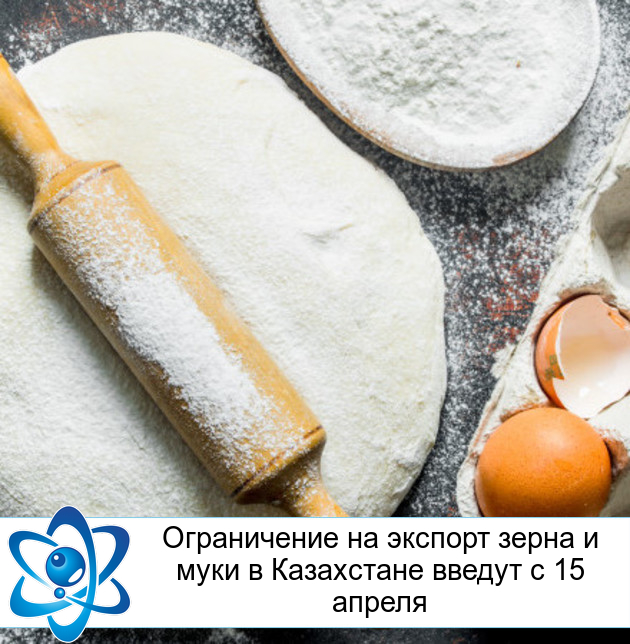 Ограничение на экспорт зерна и муки в Казахстане введут с 15 апреля