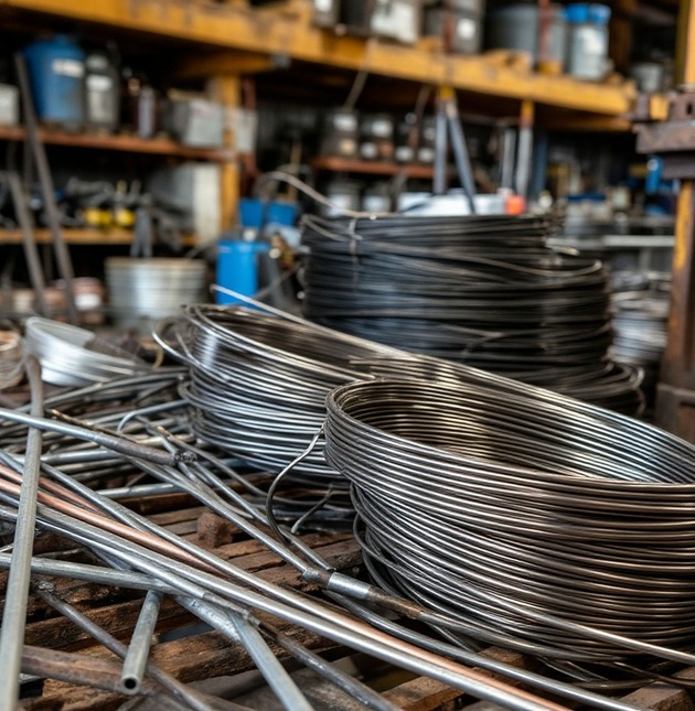 Проволока, электроды, флюс, дробь и сварочное оборудование.